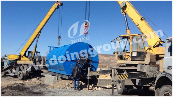 东盈10吨炼油设备在格鲁吉亚成功安装