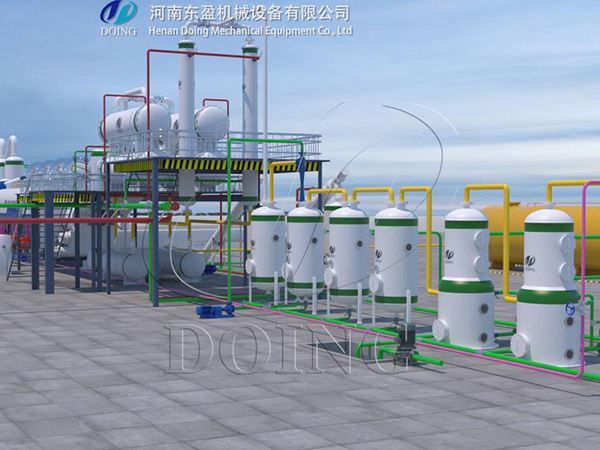 全自动连续式轮胎炼油设备原理