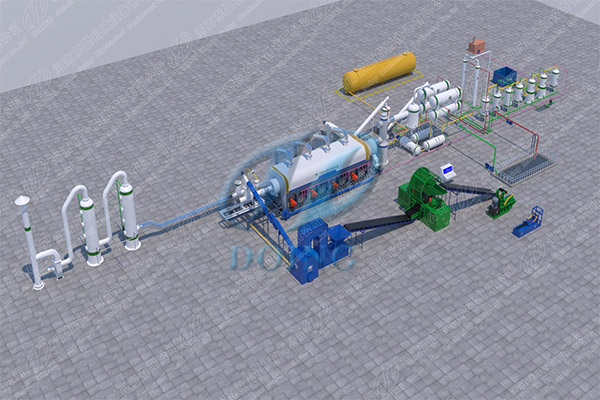 全自动连续式轮胎炼油设备原理