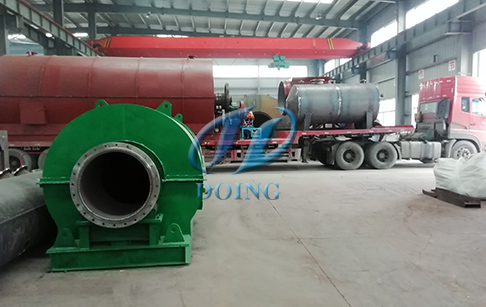 恭喜甘肃省客户一台10吨废轮胎炼油设备完成发货