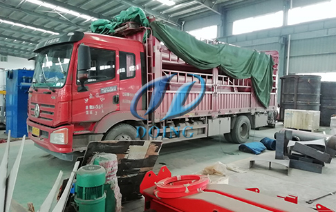 恭喜菲律宾客户一台12吨废轮胎炼油设备完成发货