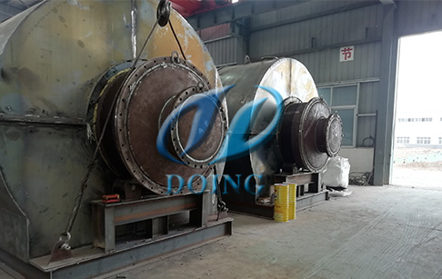 恭喜安徽省客户两台12吨废轮胎炼油设备完成发货