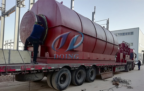 恭喜广西省客户购买的两台12吨废轮胎炼油设备完成发货