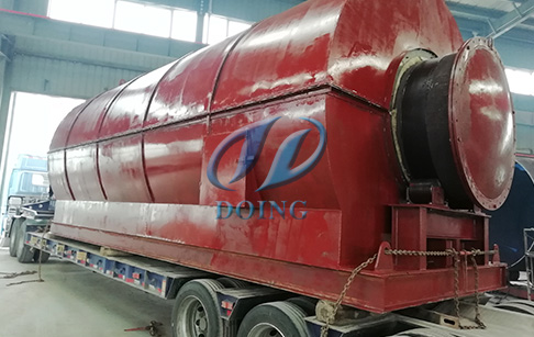 恭喜广西省客户一台12吨废轮胎炼油设备完成发货