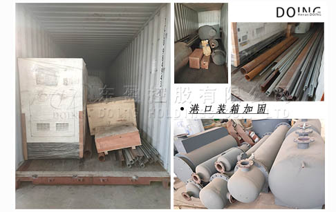 一台1吨废机油精炼设备发往加纳