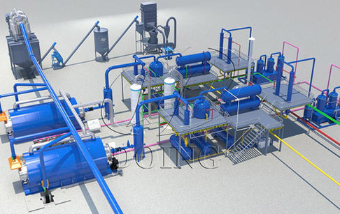 恭喜！印度老客户返单一台日处理12吨的轮胎炼油设备！