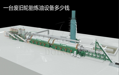 废轮胎炼油设备多少钱？几十万到几百万不等！