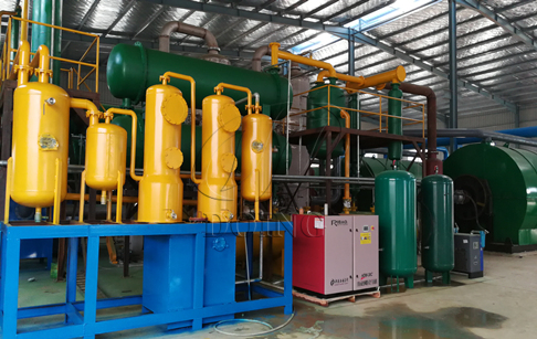 轮胎裂解冷凝后产生的油水混合物怎么处理？如何将轮胎油中的油水分离？