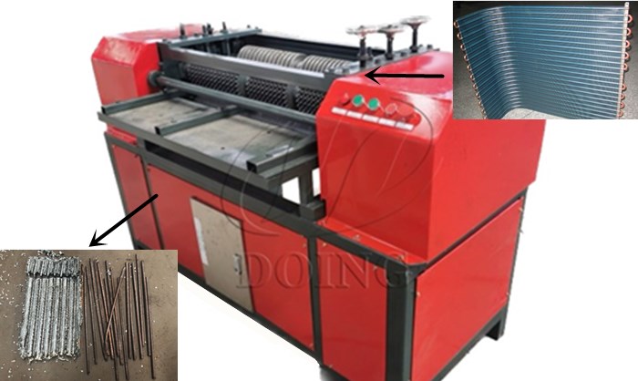 铜铝散热器剥管机