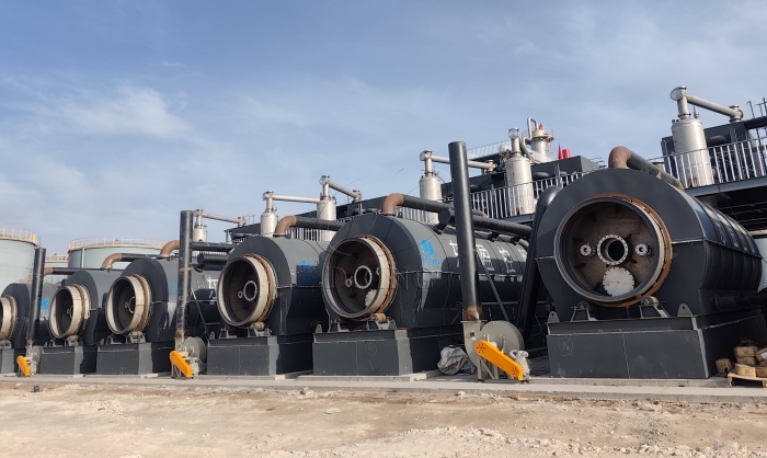 半连续式油泥炼油设备