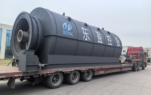 【东盈又一发货现场】：7台不锈钢材质焦油渣热解处理设备发往陕西