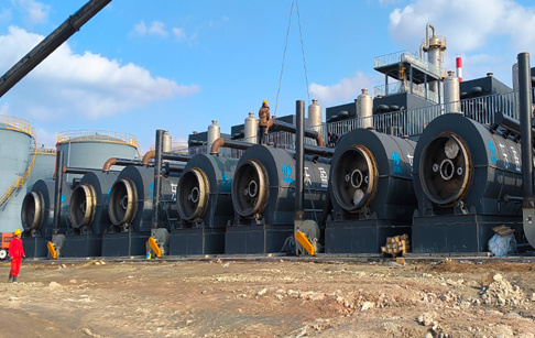 陕西8台不锈钢煤焦油渣热解炼油设备成功落地