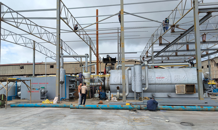 废轮胎炼油设备转炉