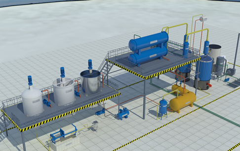 轮胎提炼柴油视频