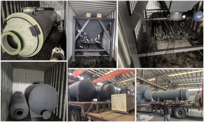 东盈塑料炼油设备发往罗马尼亚