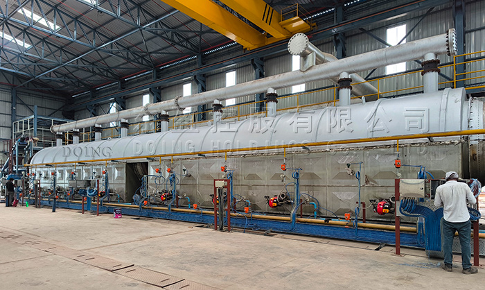 连续式轮胎裂解炉结构