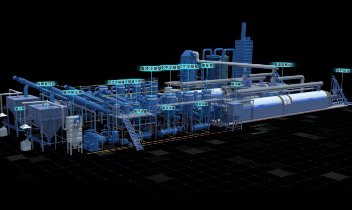 新型连续式塑料裂解设备