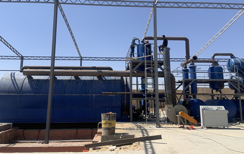 欧美日韩国产一区二区三区地区造纸厂下脚料裂解处理设备在约旦安装