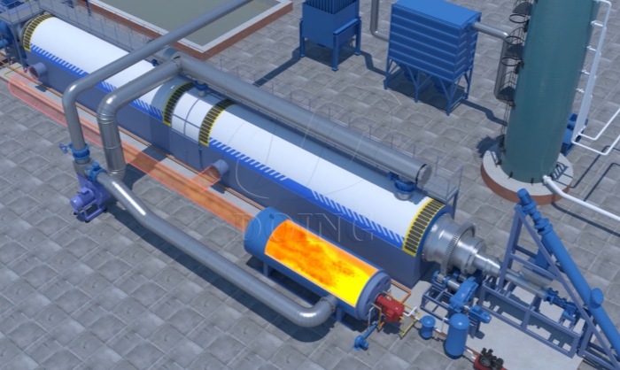连续式轮胎炼油设备