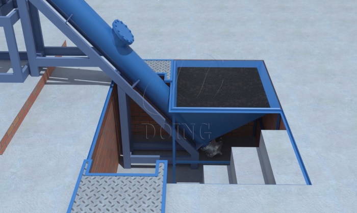 连续炼油设备地下料仓