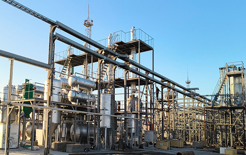 东盈公司30吨/天重油精炼柴油设备在哈萨克斯坦落地安装