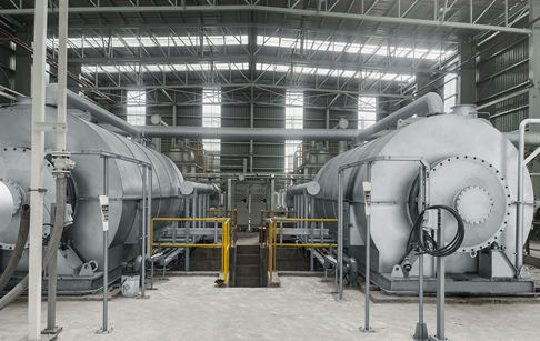 马来西亚2套油田油泥热解处置设备安装投产