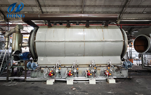 台湾15吨/天热解炼油设备顺利完成安装