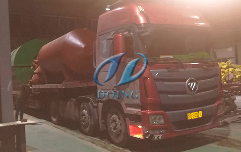 贵州环保型废轮胎炼油设备完成发货