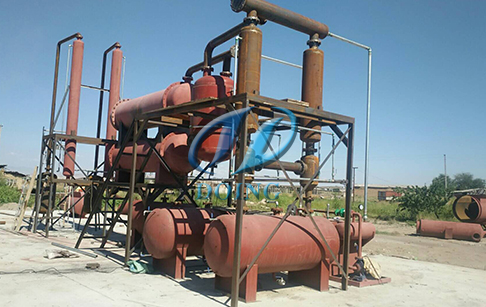 恭喜吉尔吉斯斯坦两台12吨废轮胎炼油设备成功安装