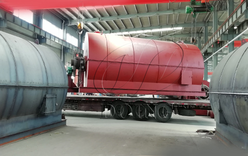 恭喜埃及一台10吨废轮胎炼油设备完成发货