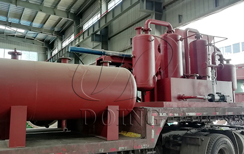 恭喜四川客户四台12吨废轮胎炼油设备完成发货