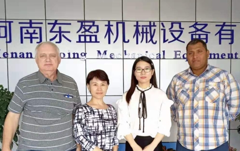 以色列客户来河南东盈考察废轮胎炼油项目