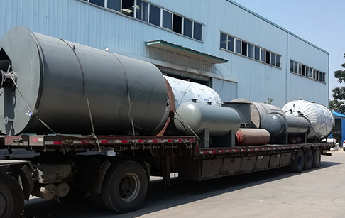 一台10吨废机油精炼设备发往墨西哥