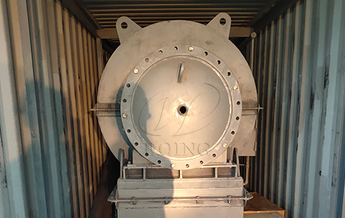 一台小型废轮胎炼油设备发往智利